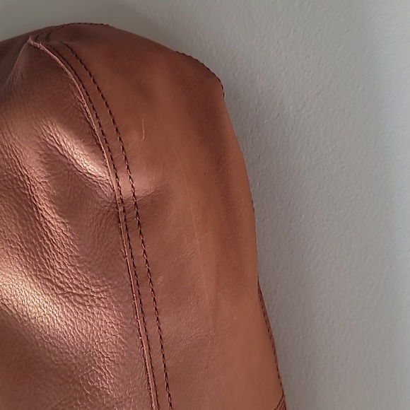 NWOT Old Navy Brown Leather Tote Bag - Picture 5 of 12